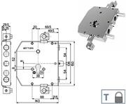 Immagine di SERRATURE MOTTURA ESETY TESIO 89E306W54T