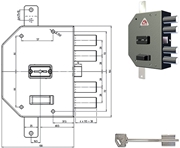 Immagine di SERRATURE CR APPLICARE DOPPIA MAPPA PLUS 2250
