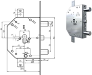 Immagine di SERRATURE CR PER PORTE BLINDATE I56 2155G