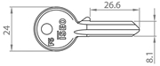 Immagine di CHIAVI NAZIONALI ISEO CIL.SAGOMATO F5 020259