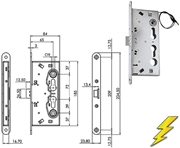 Immagine di ELETTROSERRATURE ISEO 214 ANTIPANICO / TAGLIAFUOCO
