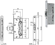 Immagine di SERRATURE MECCANICHE ISEO 216 PORTE TAGLIAFUOCO