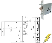 Immagine di SERRATURE FIAM-ISEO INFILARE ELETTRICA 381 EGI