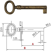 Immagine di CHIAVI PER MOBILI A LEVA METAL 33718