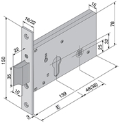 Immagine di SERRATURE WELKA 121 DA FASCIA