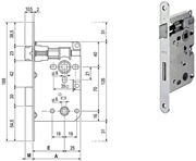 Immagine di SERRATURE AGB PATENT PICCOLA WC B.TONDO ART.579