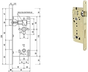 Immagine di SERRATURE AGB PATENT GRANDE WC B.TONDO ART.595