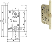 Immagine di SERRATURE AGB MEDIANA A CILINDRO SAG. ART.1103