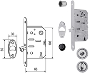 Immagine di KIT SCIVOLA AGB WC PER SCORREVOLI ART.3934