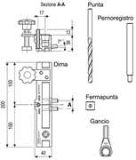 Immagine di DIME PER CERNIERE AGB ANUBA KIT C/ACCESSORI