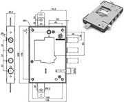 Immagine di SERRATURE SECUREMME PORTE BLINDATE 2501.37