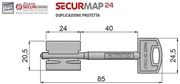 Immagine di CHIAVI SICUREZZA D.MAPPA SECURMAP24 TEAM MM.85