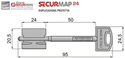 Immagine di CHIAVI SICUREZZA D.MAPPA SECURMAP24 TEAM MM.95