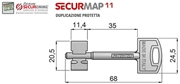 Immagine di CHIAVI SICUREZZA D.MAPPA SECURMAP11 TEAM MM.68