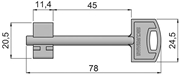 Immagine di CHIAVI SICUREZZA D.MAPPA SECUREMME TIPO C MM.78