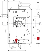 Immagine di SERRATURE PANZETTA PORTE BLINDATE 116MM