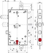 Immagine di SERRATURE PANZETTA PORTE BLINDATE 116MC