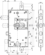 Immagine di SERRATURE PANZETTA PORTE BLINDATE 216DM